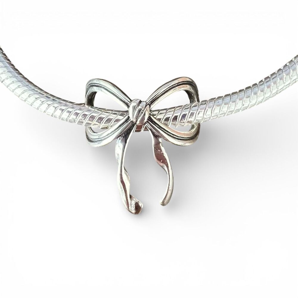 Coquette Bow S925 Pandora Moments Compatible Openwork Charm